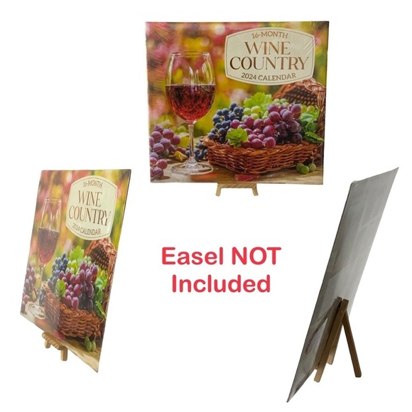 Calendar 2024 Wine Country 16 Month Wall Calendar Organizer Full Size 12 X 22 in - Picture 5 of 16